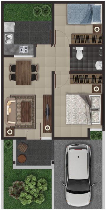 ✓ PLANOS DE CASAS - Pequeñas, modernas, dos pisos, dormitorios, INFONAVIT
